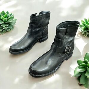 New Frye women Veronica Bootie Black Leather Boots size variation